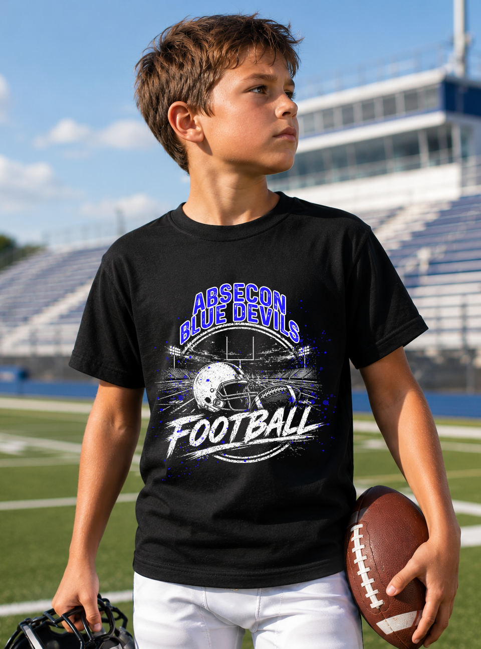 Paint Splatter football tee (customizable)